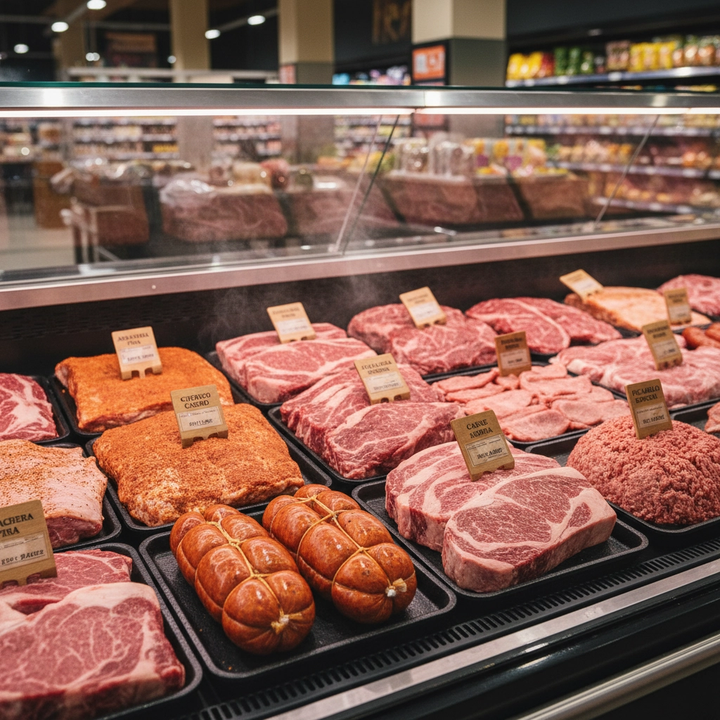 Carnicería department display