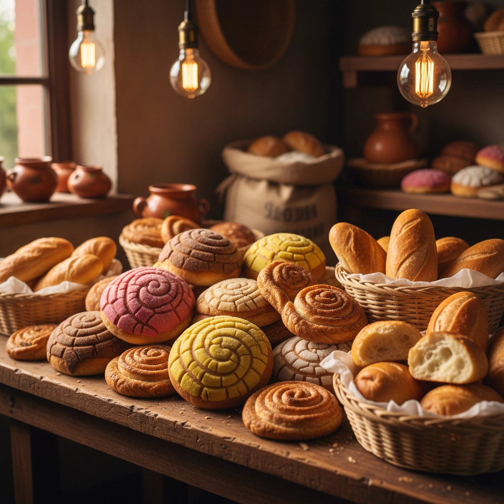 Fresh bakery breads and pastries