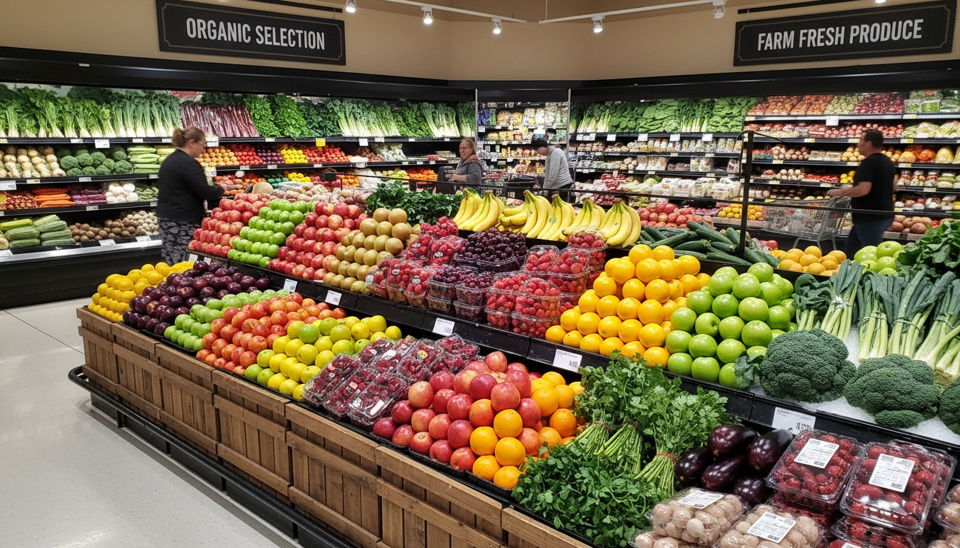 Fresh produce display